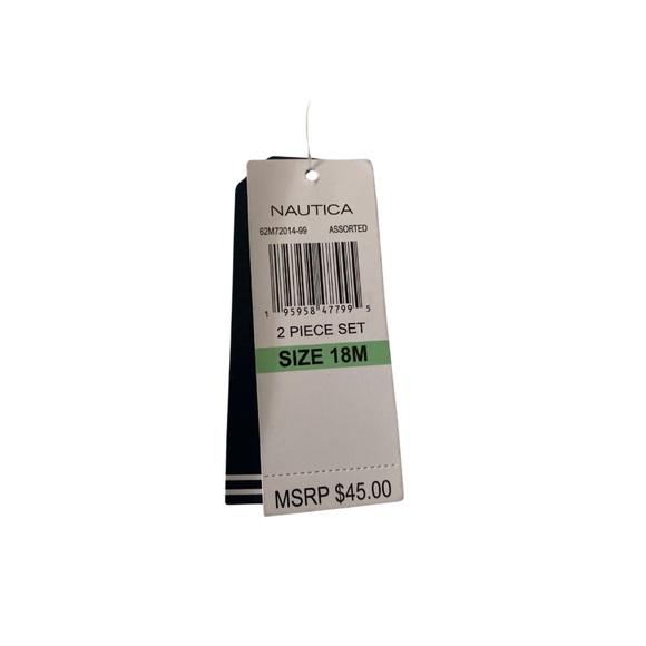 Short Set Nautica 18 Mo 2 pc Whale in Vallarta Blue NWT - Picture 8 of 10